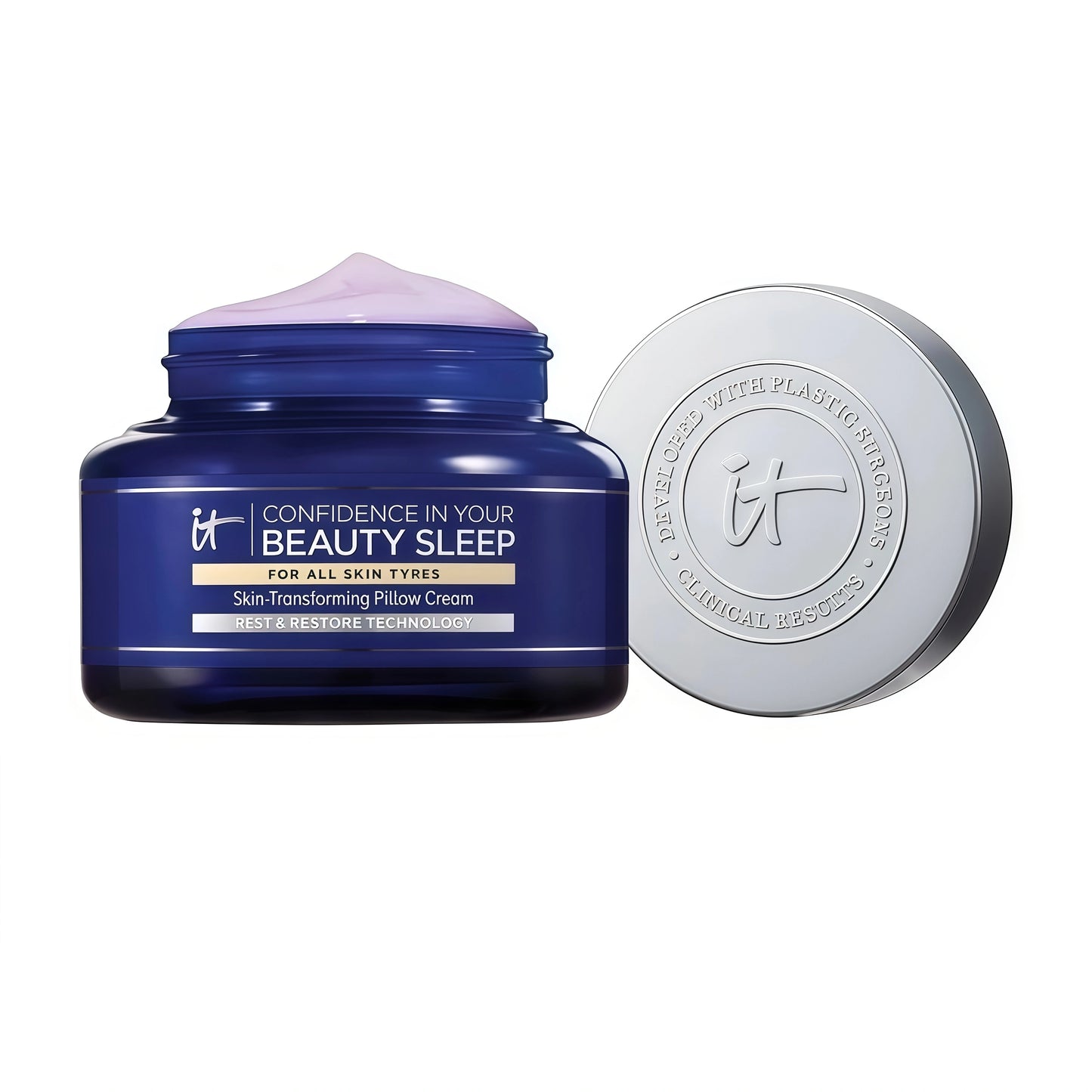 IT Cosmetics Confidence in Your Beauty Sleep Night Cream - Anti-Aging Face Moisturizer, Ceramides & Hyaluronic Acid, Visibly Improves Fine Lines, Wrinkles, Dryness, Dullness & Loss of Firmness