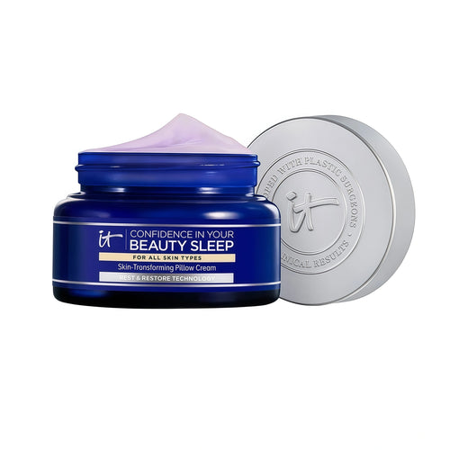 IT Cosmetics Confidence in Your Beauty Sleep Night Cream - Anti-Aging Face Moisturizer, Ceramides & Hyaluronic Acid, Visibly Improves Fine Lines, Wrinkles, Dryness, Dullness & Loss of Firmness